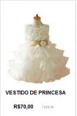 VESTIDO PARA CRIANÇA (PRINCESA)