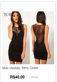 VESTIDO SEXY CLUBE